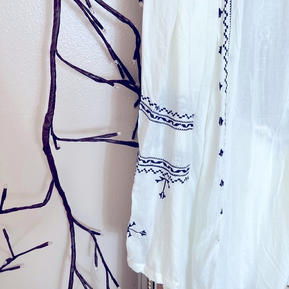 NWT Raj size small gorgeous navy and white boho tunic - Picture 3 of 15